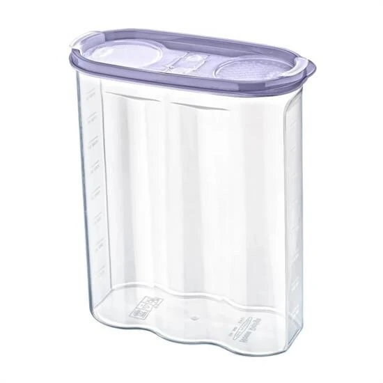 BUFFER® 2 Kapaklı Ölçekli Erzak Kuru Gıda Saklama Kutusu Kabı 2,4 Litre-SA940 - 1