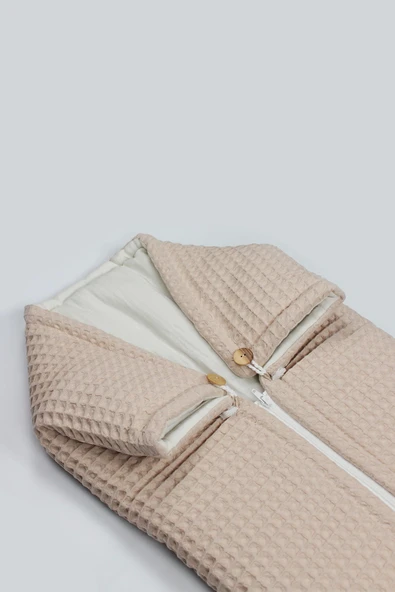 Bistyle Fermuarlı Natural Life Pike Battaniye Boy 70114 Bej - 9