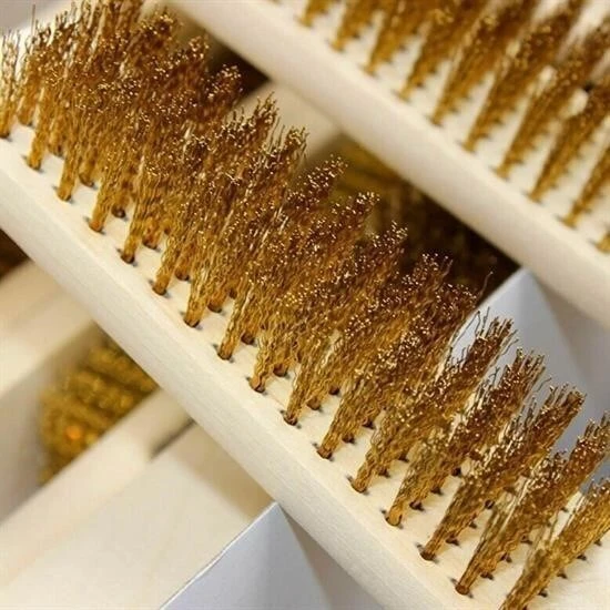 BUFFER® Metal Telli Fırça Ahşap Saplı Pas Kir Sökme Temizleme Fırçası - Resim 14