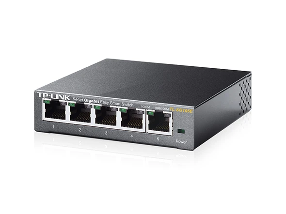 TP-LINK TL-SG105E 5PORT 10/100/1000 YÖNETİLEBİLİR SWITCH - Resim 3