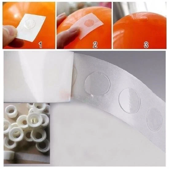 BUFFER® Sticker Damla Model Çift Taraflı Yapışkan Balon Yapıştırıcısı - Resim 11