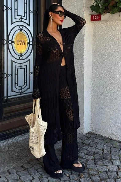 Bridget Ajurlu Uzun Hırka Takım 9881 - 10
