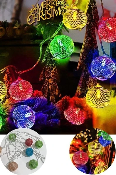 BUFFER® Parti ve Özel Gün Dekorasyonu Top Led Kandil Şeklinde Aydınlatma - Resim 3