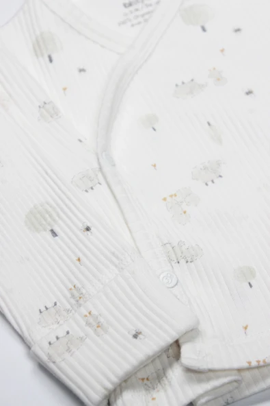 Bistyle Always Dream 3'lü Zıbın Takım 13110 Ekru Bej - Resim 4