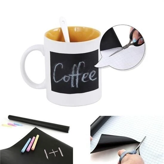 BUFFER® Sticker Rulo Yapışkanlı Çocuk Yazı Yazma Tahtası Yazı Yazma Sticker - Resim 2