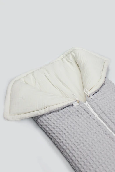 Bistyle Fermuarlı Natural Life Pike Battaniye Boy 70114 Gri - 8