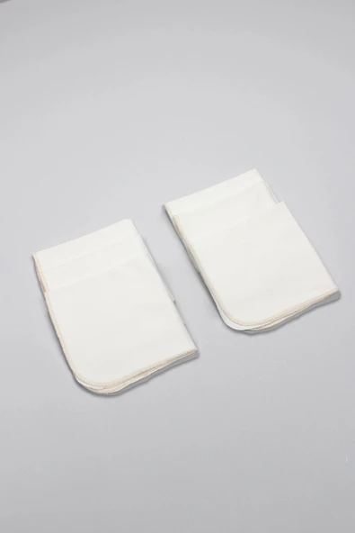 Bistyle Organik 28x28 6'lı Penye Mendil 90103 Ekru - 3