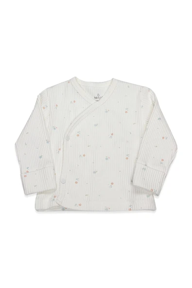 Bistyle Bloom White 3'lü Zıbın Takım 13112 Ekru Gül Kurusu - Resim 2