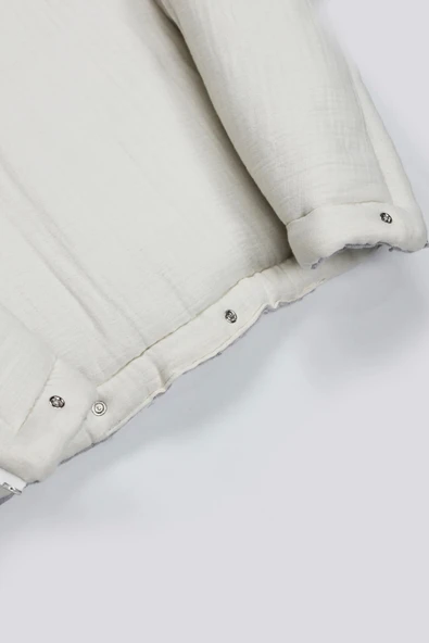 Bistyle Fermuarlı Natural Life Pike Battaniye Boy 70114 Gri - 3