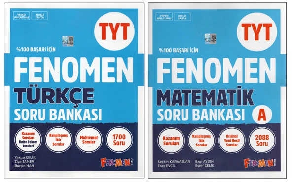 Fenomen TYT Türkçe + TYT Matematik A Soru Bankası (2 Kitap)