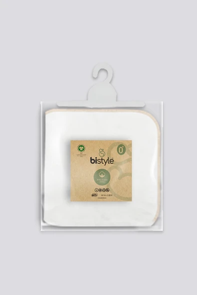 Bistyle Organik 28x28 6'lı Penye Mendil 90103 Ekru - 5