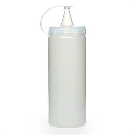 BUFFER® Şeffaf Kapaklı Sızdırmaz Yağlık Sosluk Şişesi Plastik Yağdanlık 400 ml AP-9028 - 1