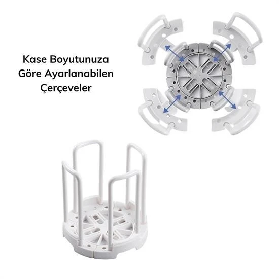 BUFFER® Tabak Bardak Kase Standı Bulaşık Kurutma Tutucu Mutfak Düzenleyici Organizatör - 3