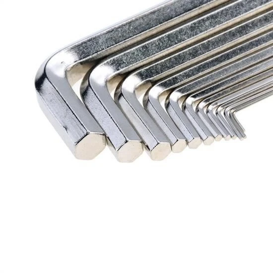 9 Parça Çelik Alyan Seti Kısa Düz Köşe Alyan Anahtar Takımı - Resim 15