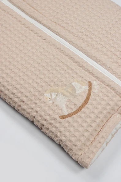 Bistyle Fermuarlı Natural Life Pike Battaniye Boy 70114 Bej - 6