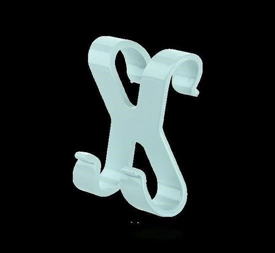 BUFFER® Hang it Pratik Kolay Taşımabilir Havlupan 2 Kancalı Banyo Askısı - Resim 7