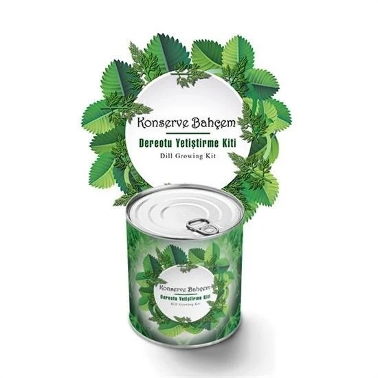 BUFFER® Konserve Bahçem Evde Konservede Dereotu Yetiştirme Kiti Aparatı ürün görseli