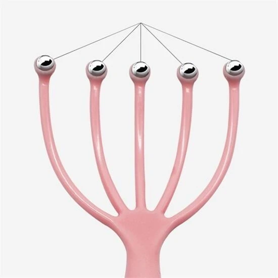 BUFFER® Çok Fonksiyonlu 5 Uçlu Bilyeli Baş Boyun Bacak Kol Masaj Alet Rahatlatıcı Kafa Masaj Aparatı - 14