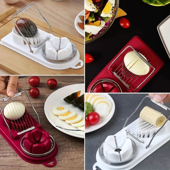 BUFFER® Çok Fonksiyonlu Eşit Yumurta ,Meyve Dilimleyici Kesici Aparat - Resim 2