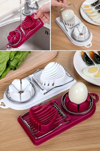 BUFFER® Çok Fonksiyonlu Eşit Yumurta ,Meyve Dilimleyici Kesici Aparat - Resim 7