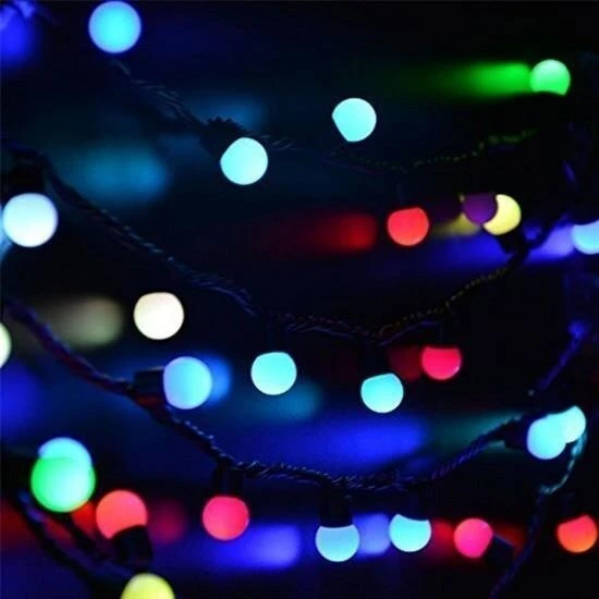 BUFFER® Dekoratif Minik Top 40 Ledli Dekoratif Dolama Led Işık (RGB) - Resim 8