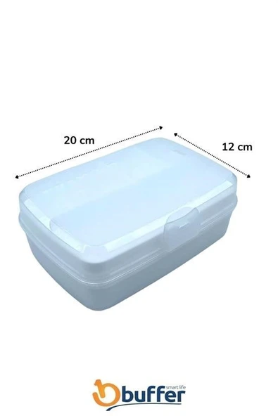 BUFFER® 12 Bölmeli Çok Amaçlı Takı Toka Kutusu Dikiş Kutusu Kapaklı Organizer Kutusu Bölmeli Kutu - Resim 7