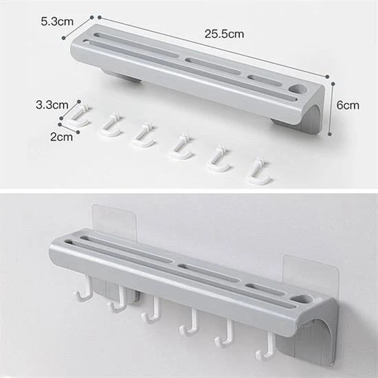 BUFFER® Pratik Çoklu Bıçak Askısı Mutfak Bıçak Düzenleyici Organizer Dayanıklı Bıçaklık - 9