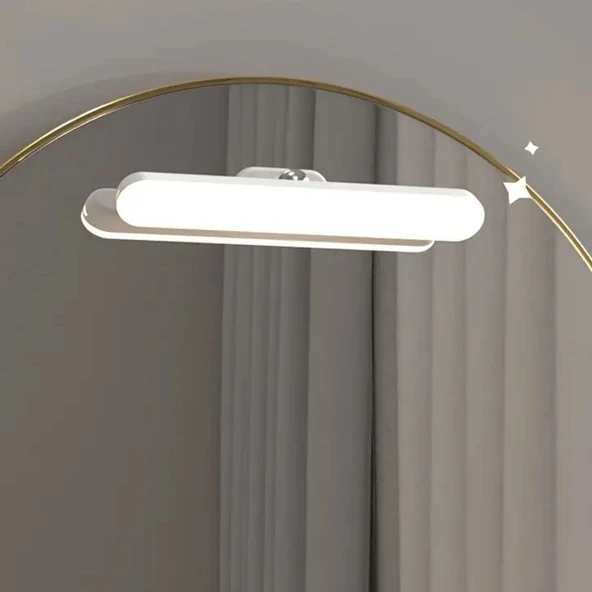 BUFFER® Dokunmatik USB İle Şarj Olabilen 27 cm Led Aydınlatma Makyaj Aynası Işığı - 3