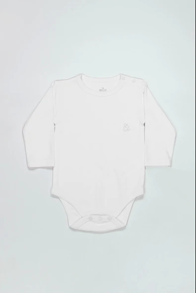 Bistyle Natural Basic Style Uzun Kol Body 17104 Beyaz - 1