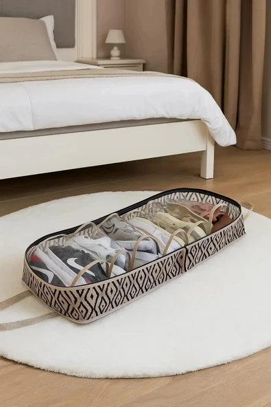 Ayakkabı Hurcu 6 Bölmeli Seyahat Çantası Düzenleyicisi 35*22*40cm - Resim 3