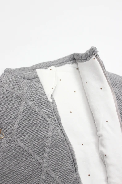 Bistyle Baby İn Swadding Triko Kundak 75108 Gri - 4