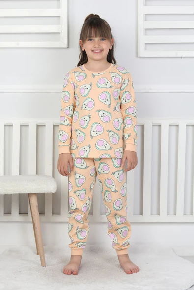 Cute Avocado Desenli Kız Çocuk Pijama Takımı ürün görseli