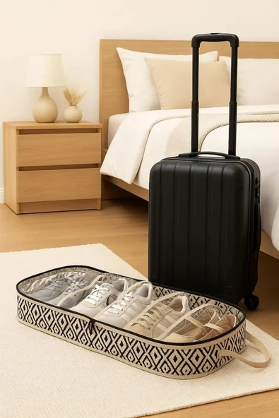 Ayakkabı Hurcu 6 Bölmeli Seyahat Çantası Düzenleyicisi 35*22*40cm ürün görseli