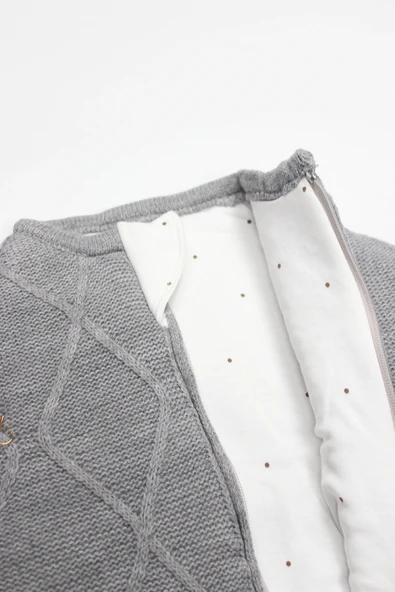 Bistyle Baby İn Swadding Triko Kundak 75108 Gri - 3