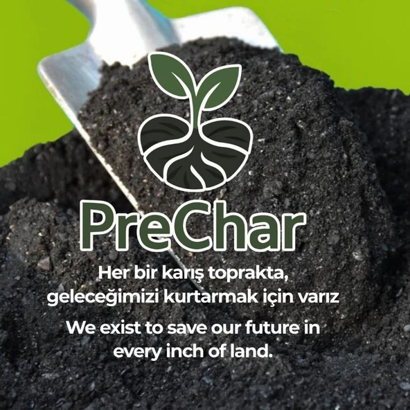 PreChar Meşe Odunu Bazlı Karbon Toprak Düzenleyici 5L Biochar 6mm ve Üstü - 1