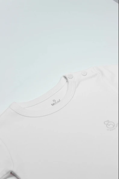 Bistyle Natural Basic Style Uzun Kol Body 17104 Beyaz - 2