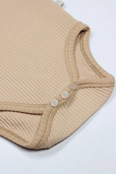 Bistyle Always Dream Yarım Kol 2'li Body 17114 Ekru Bej - Resim 4