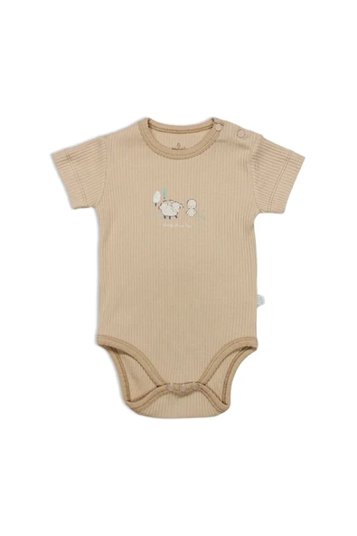 Bistyle Always Dream Yarım Kol 2'li Body 17114 Ekru Bej - Resim 2