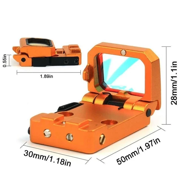 Vism Flipdot Reflex M2 Red Dot Sight - Katlanabilir 22mm Reflex Nişangâh - Resim 3