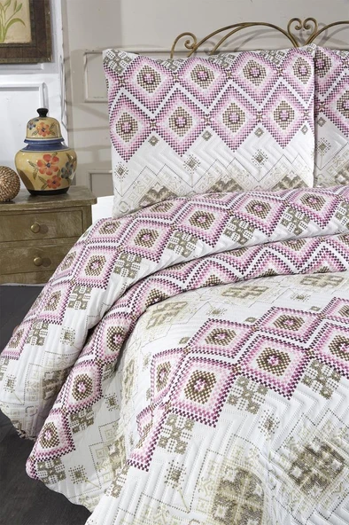 Ultrasonik Kapitoneli Ferda Çift Kişilik Yatak Örtüsü - Resim 2