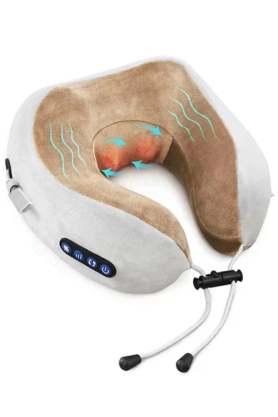 Auhma AMG32 Şarjlı Masajlı Boyun Yastığı | Taşınabilir Isıtmalı USB-C 1800 mAh - 3