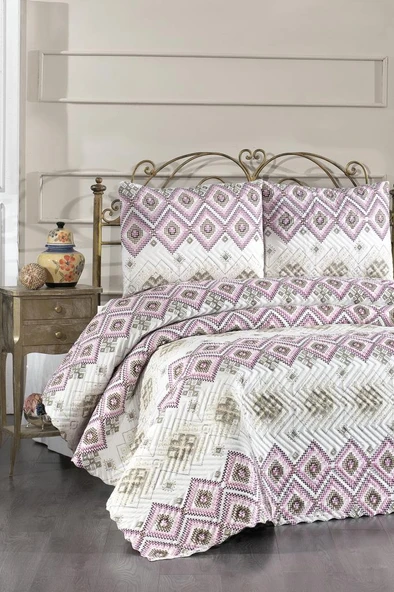 Ultrasonik Kapitoneli Ferda Çift Kişilik Yatak Örtüsü ürün görseli