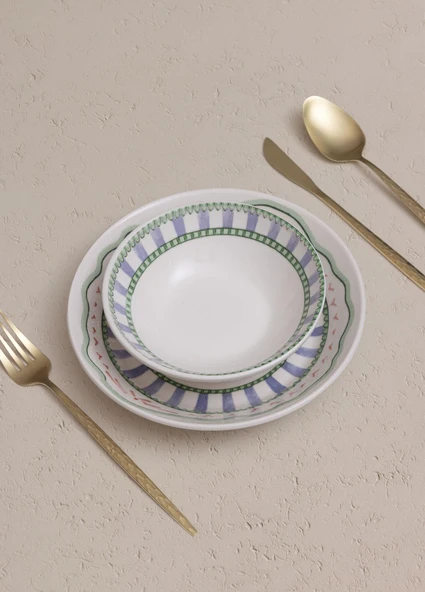 The Mia Spring 6 Kişilik Yemek Takımı 24 Parça Set 2 - Resim 6