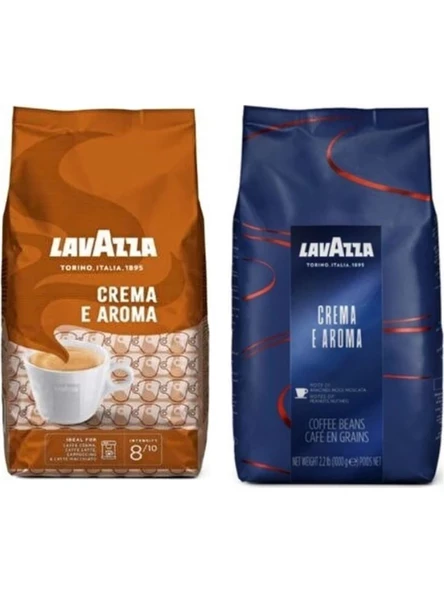 Lavazza Espresso Crema Çekirdek Aroma 1 kg + Lavazza E Crema Aroma 1 kg ürün görseli 1