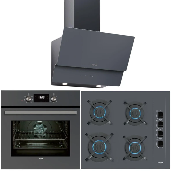 Teka Chef 4 Gri Ankastre Set ( HAK 625 ST BörekŞefim - GBC 64002 KBC ST (E4)-ATV 60 PRO ST)
