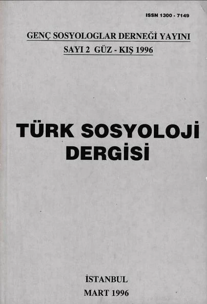 Türk Sosyoloji Dergisi 2 Güz Kış 1996 ürün görseli 1