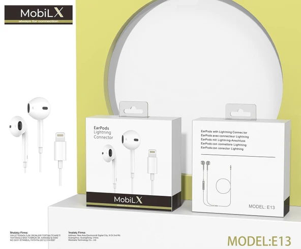 MobiLX iPhone Lightning Kablolu Kulaklık – Orijinal Ses, Mikrofonlu, Tak-Çalıştır - 5