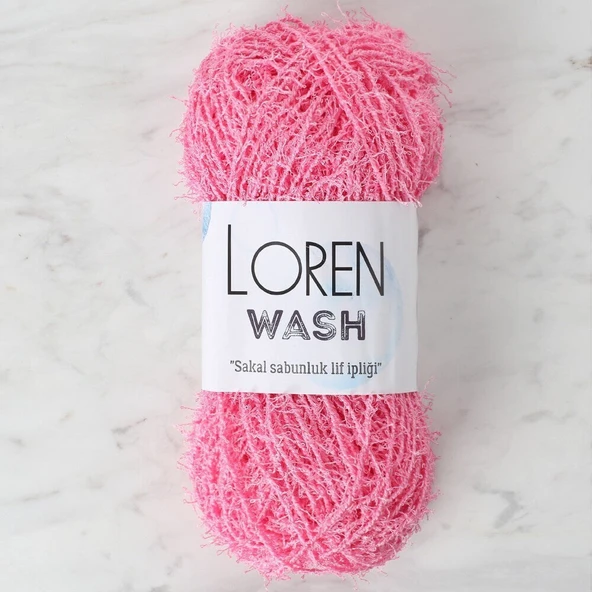 Loren Wash Pembe El Örgü İpi - R103 - 34023 ürün görseli