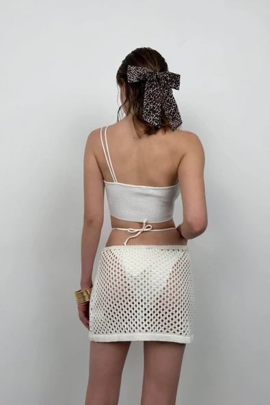 Örgü Mini Etek - Resim 4