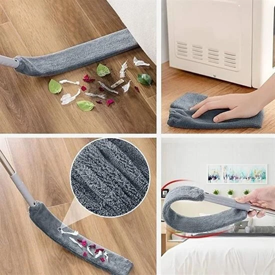 BUFFER® Teleskopik 3'lü Mop Toz Alma Püskülü Çok Fonksiyonlu Temizlik Seti - Resim 4